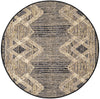 Urban Terrace Collection Area Rug -  Loft Round Charcoal  lifestyle 24