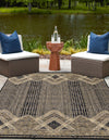 Urban Terrace Collection Area Rug -  Loft Rectangle Charcoal  lifestyle 7