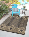 Urban Terrace Collection Area Rug -  Loft Rectangle Charcoal  lifestyle 8