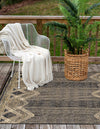 Urban Terrace Collection Area Rug -  Loft Rectangle Charcoal  lifestyle 11