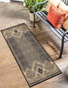 Urban Terrace Collection Area Rug -  Loft Runner Charcoal  lifestyle 49