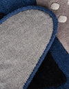 Whimsy Wonders Wool Collection Area Rug -  Savanna Rectangle Navy Blue and Gray  lifestyle 13