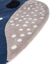 Whimsy Wonders Wool Collection Area Rug -  Savanna Rectangle Navy Blue and Gray  lifestyle 14