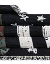 Fleece Haven Collection Area Rug -  Fairbanks Rectangle Black and White  lifestyle 15