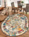 Amalfi Coast Woven Collection Area Rug -  Capri Oval Multi  lifestyle 118