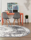 Amalfi Coast Woven Collection Area Rug -  Ravello Oval Gray  lifestyle 27