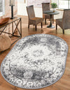 Amalfi Coast Woven Collection Area Rug -  Ravello Oval Gray  lifestyle 47