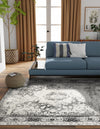 Amalfi Coast Woven Collection Area Rug -  Ravello Square Gray  lifestyle 43