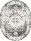 Amalfi Coast Woven Collection Area Rug -  Ravello Oval Gray  lifestyle 15