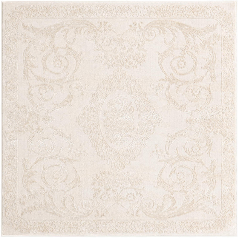 Bloomsbury Elegance Collection Area Rug - Mayfair Square Ivory  lifestyle 51