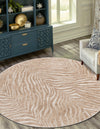 Bloomsbury Elegance Collection Area Rug -  Chelsea Round Ivory Beige  lifestyle 55