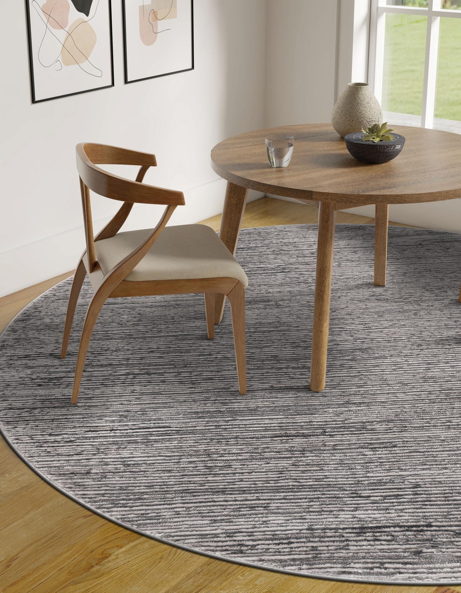 Bloomsbury Elegance Collection Area Rug -  Kensington (Gray)