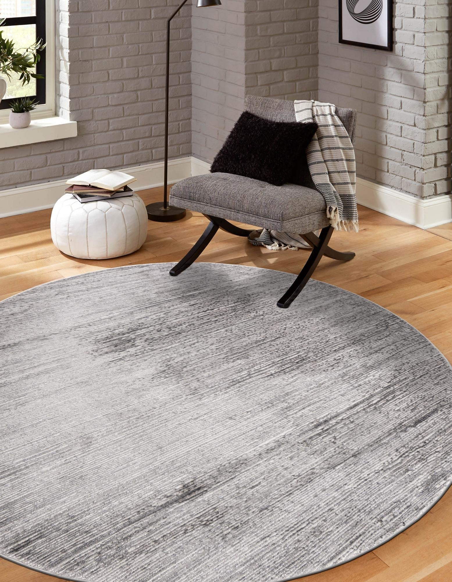 Bloomsbury Elegance Collection Area Rug -  Kensington (Gray)