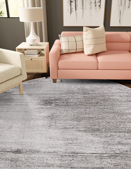 Bloomsbury Elegance Collection Area Rug -  Kensington (Gray)