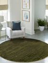 Bloomsbury Elegance Collection Area Rug -  Kensington (Green) Round Green  lifestyle 23