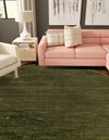 Bloomsbury Elegance Collection Area Rug -  Kensington (Green) Round Green  lifestyle 30