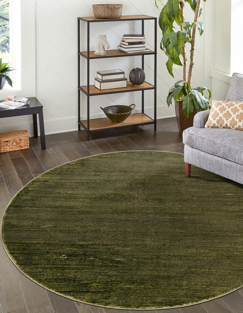 Bloomsbury Elegance Collection Area Rug -  Kensington (Green) Round Green  lifestyle 42