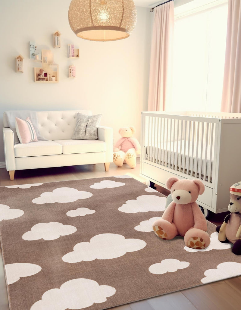 Wonder Tykes Collection Area Rug -  Dreamview Rectangle Hazelnut Beige  lifestyle 2