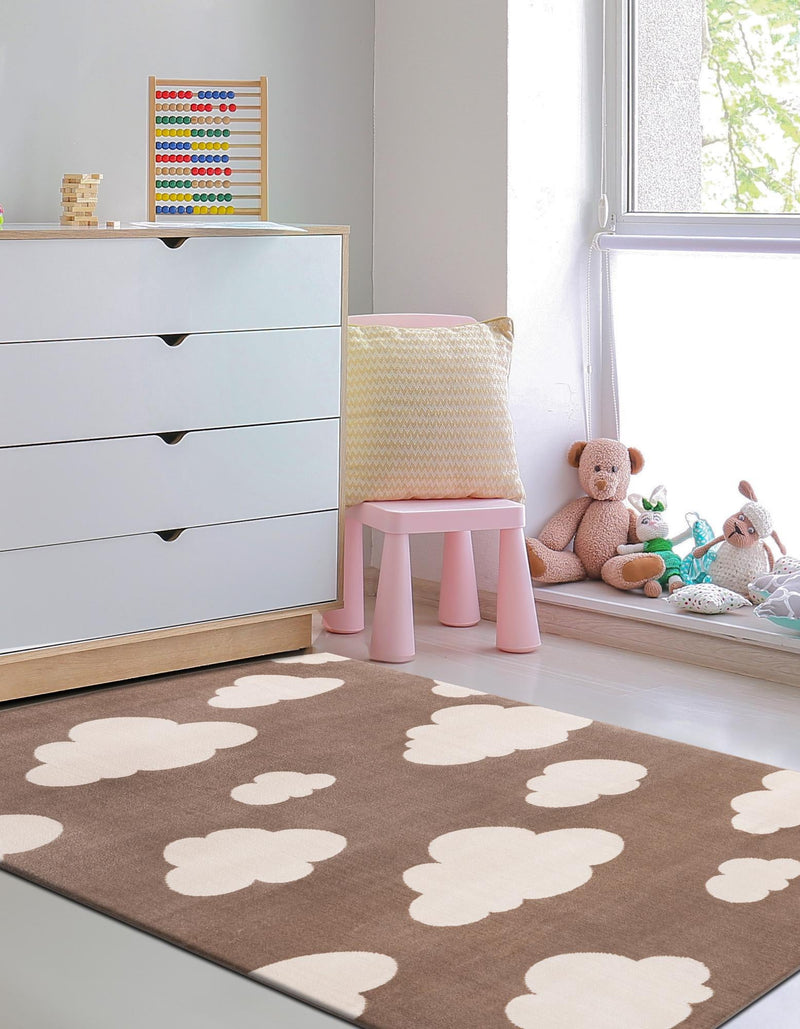 Wonder Tykes Collection Area Rug -  Dreamview Rectangle Hazelnut Beige  lifestyle 18