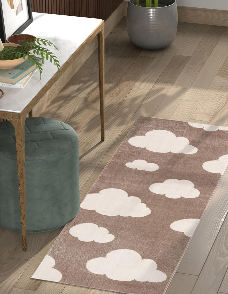 Wonder Tykes Collection Area Rug -  Dreamview Runner Hazelnut Beige  lifestyle 52