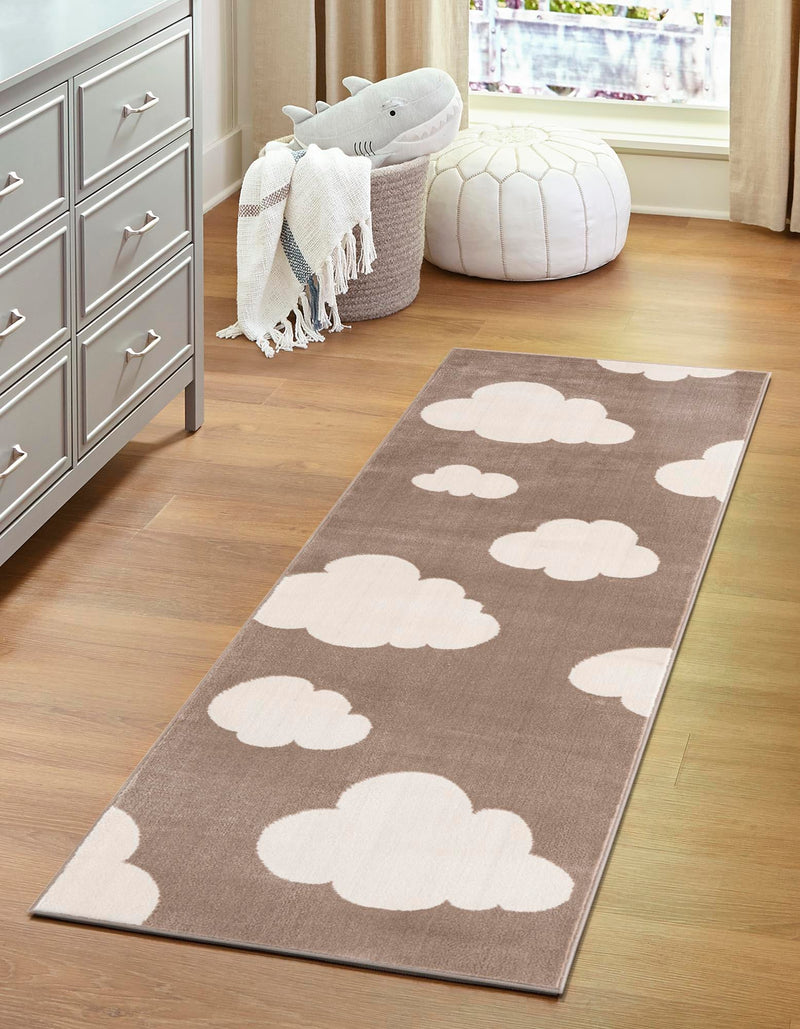 Wonder Tykes Collection Area Rug -  Dreamview Runner Hazelnut Beige  lifestyle 79