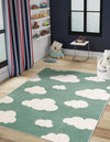 Wonder Tykes Collection Area Rug -  Dreamview Rectangle Soft Green  lifestyle 3