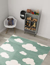 Wonder Tykes Collection Area Rug -  Dreamview Rectangle Soft Green  lifestyle 7