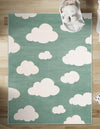 Wonder Tykes Collection Area Rug -  Dreamview Rectangle Soft Green  lifestyle 21