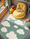 Wonder Tykes Collection Area Rug -  Dreamview Round Soft Green  lifestyle 45