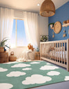 Wonder Tykes Collection Area Rug -  Dreamview Square Soft Green  lifestyle 65