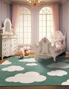 Wonder Tykes Collection Area Rug -  Dreamview Square Soft Green  lifestyle 101