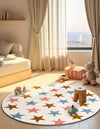 Wonder Tykes Collection Area Rug -  Fantasia Round Multi  lifestyle 40