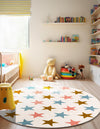 Wonder Tykes Collection Area Rug -  Fantasia Round Multi  lifestyle 43