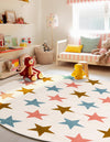 Wonder Tykes Collection Area Rug -  Fantasia Round Multi  lifestyle 49