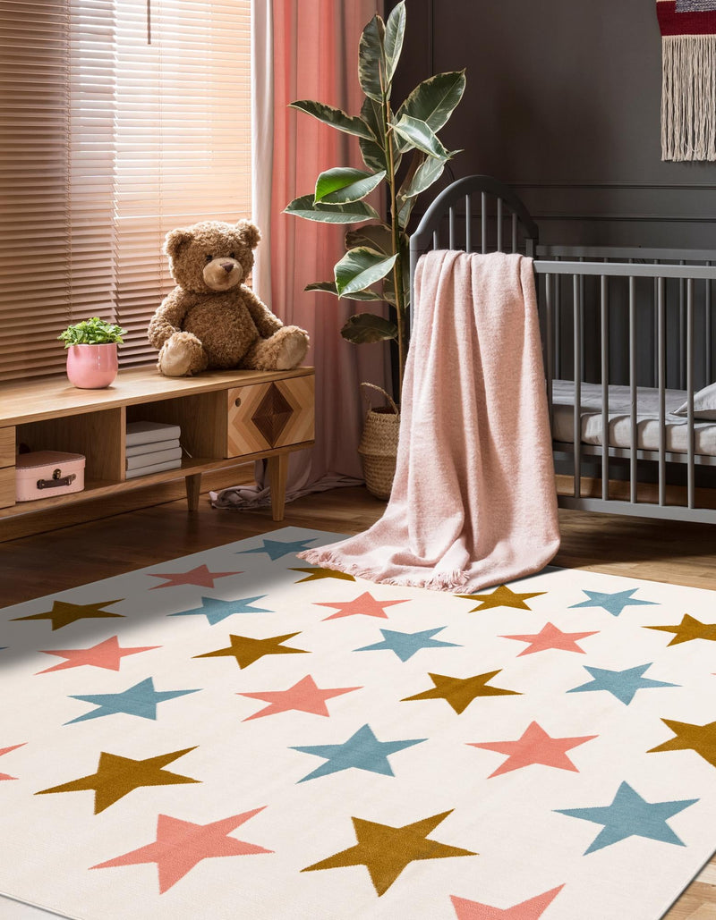 Wonder Tykes Collection Area Rug -  Fantasia Square Multi  lifestyle 24