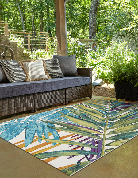 Seaside Blooms Collection Area Rug -  Arcadia