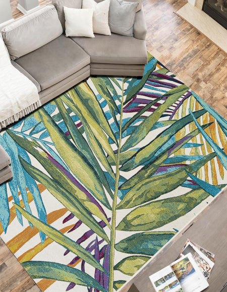 Seaside Blooms Collection Area Rug -  Arcadia