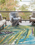 Seaside Blooms Collection Area Rug -  Arcadia