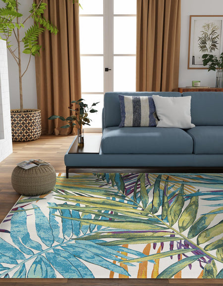 Seaside Blooms Collection Area Rug -  Arcadia