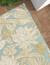 Seaside Blooms Collection Area Rug -  Shalimar Rectangle Soft Blue  lifestyle 2