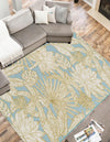 Seaside Blooms Collection Area Rug -  Shalimar Rectangle Soft Blue  lifestyle 4