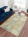 Seaside Blooms Collection Area Rug -  Shalimar Rectangle Soft Blue  lifestyle 6