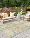 Seaside Blooms Collection Area Rug -  Shalimar Rectangle Soft Blue  lifestyle 9