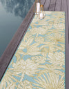 Seaside Blooms Collection Area Rug -  Shalimar Runner Soft Blue  lifestyle 19