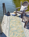 Seaside Blooms Collection Area Rug -  Shalimar Runner Soft Blue  lifestyle 31