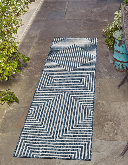 Urban Terrace Collection Area Rug -  Astoria (Blue)