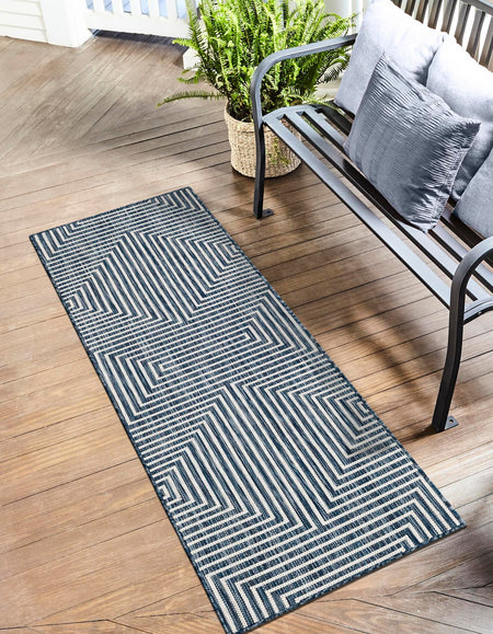 Urban Terrace Collection Area Rug -  Astoria (Blue)