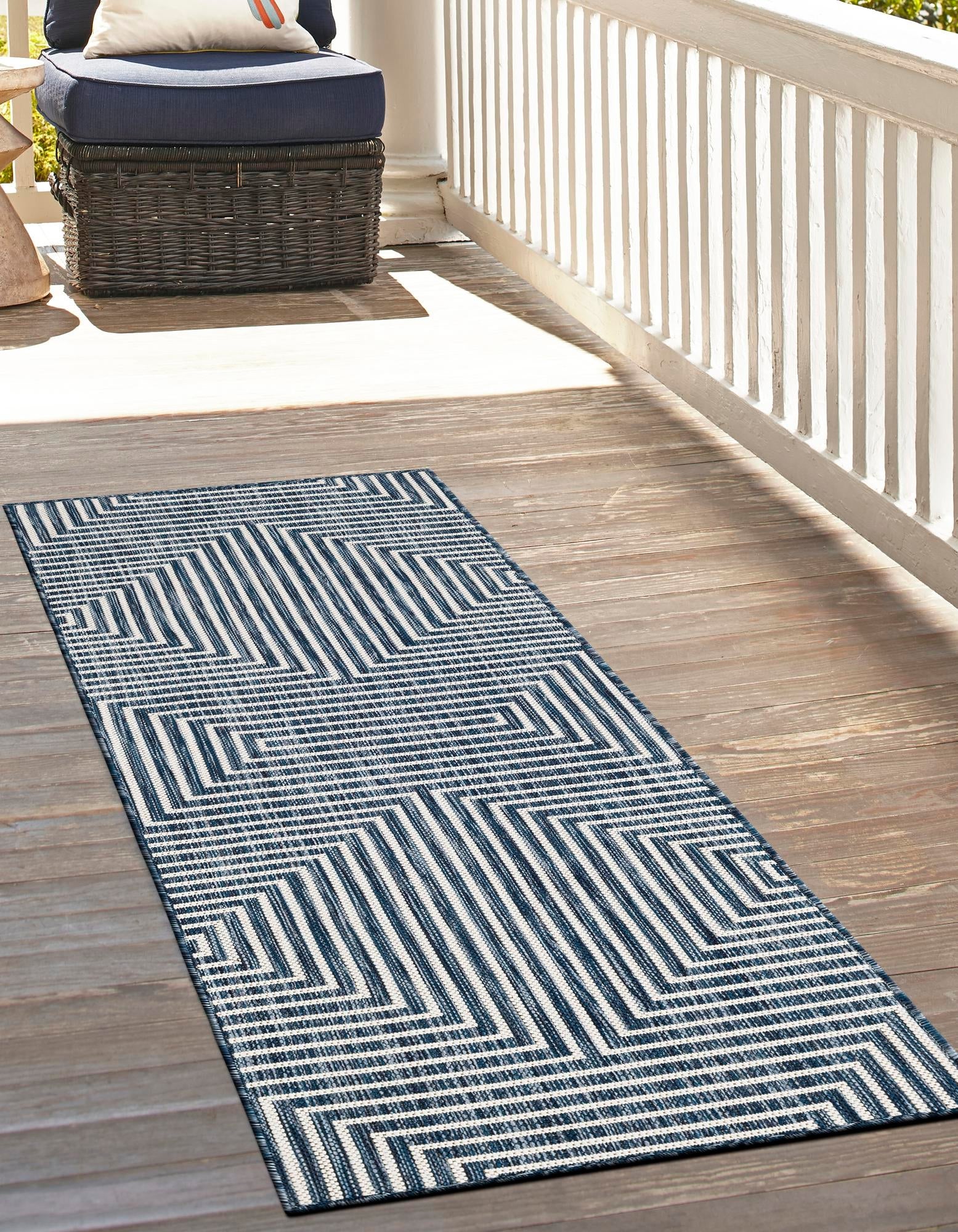 Urban Terrace Collection Area Rug -  Astoria (Blue)