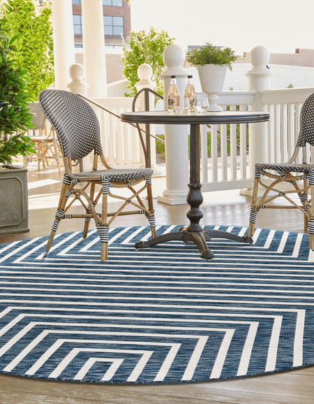 Urban Terrace Collection Area Rug -  Astoria (Blue)