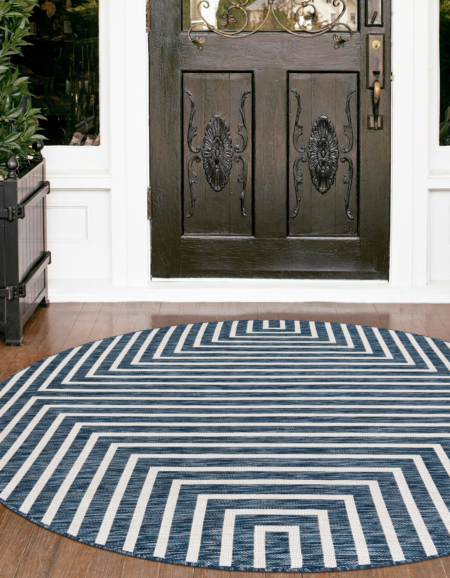 Urban Terrace Collection Area Rug -  Astoria (Blue)